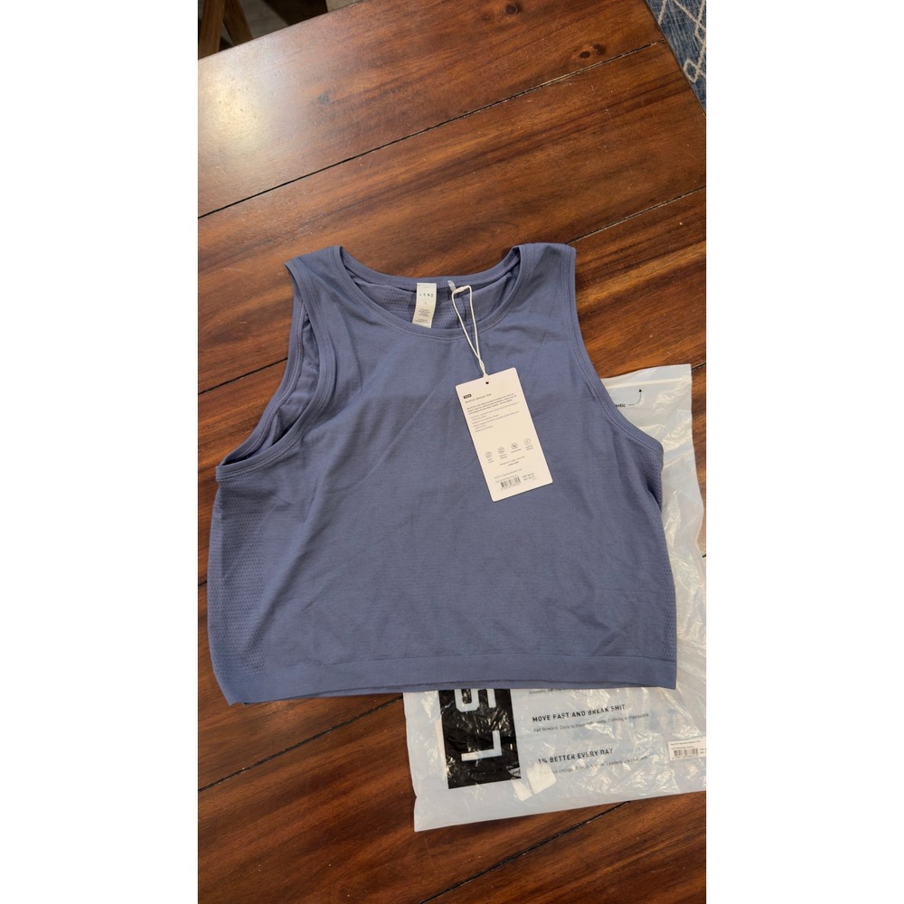 LSKD AeroFLX+ Seamless Skimmer Tank Night Shadow Blue Large NWT